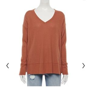 NWT Kohl’s So Juniors Cinnamon Coffee Cozy Top